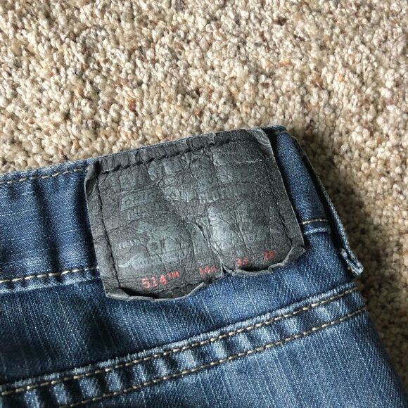 Levi’s 514 Men’s Slim Straight Jeans Size 33X28 - Picture 7 of 8